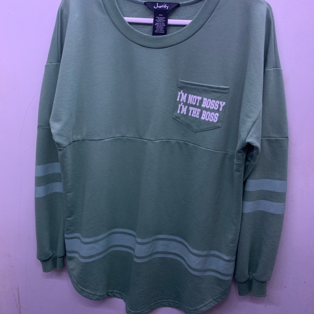 Justify “I’m not bossy, I’m the boss” long sleeve